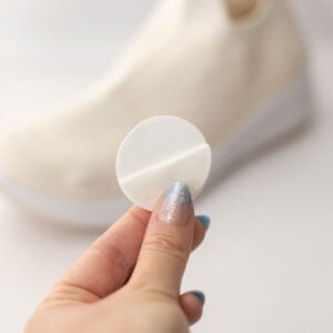 Oberseite von Schuhen flicken