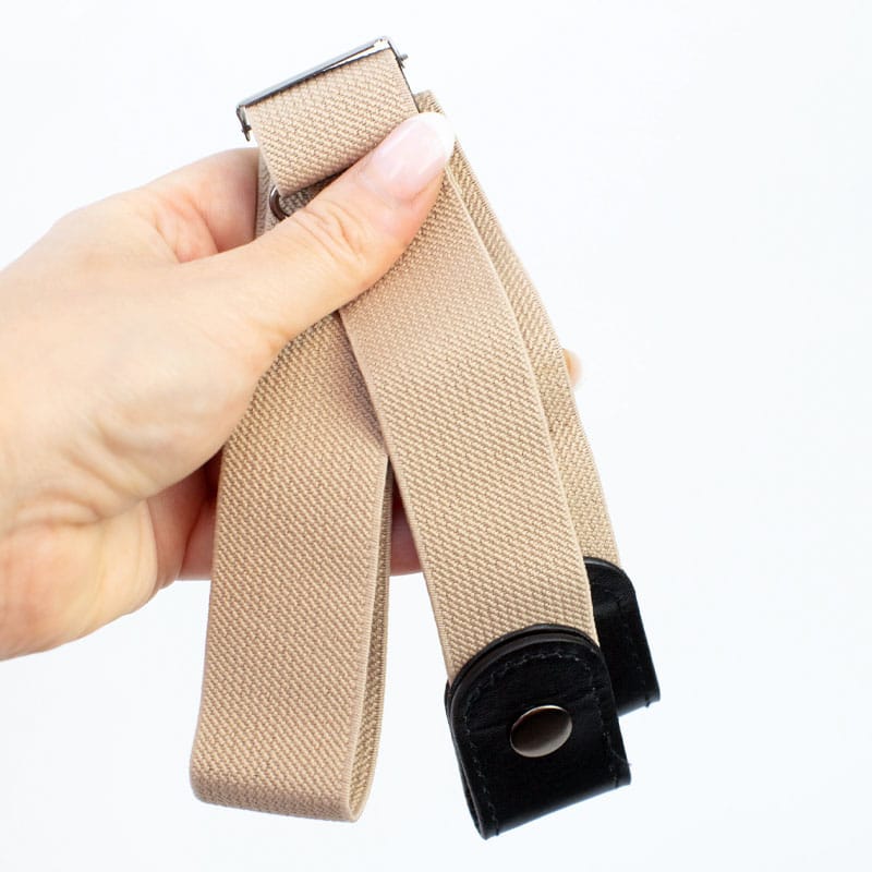 Elastischer Gürtel – Kein Hosenrutschen mehr - Beige - Erwachsenenmodell