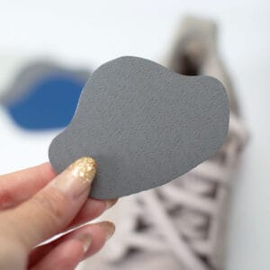 Hinterkappe von Schuhen flicken