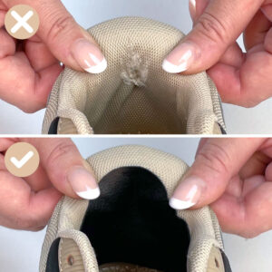 Hinterkappe von Schuhen flicken