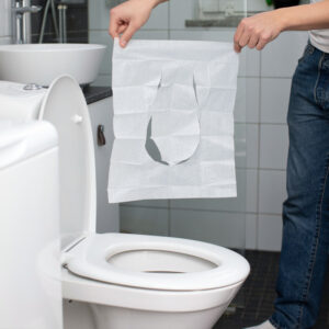 Toilettenauflagen zum Spülen