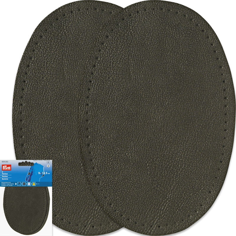 Ellenbogen-Flicken Kunstleder - Dicke 1,3 mm - Dunkelgrau