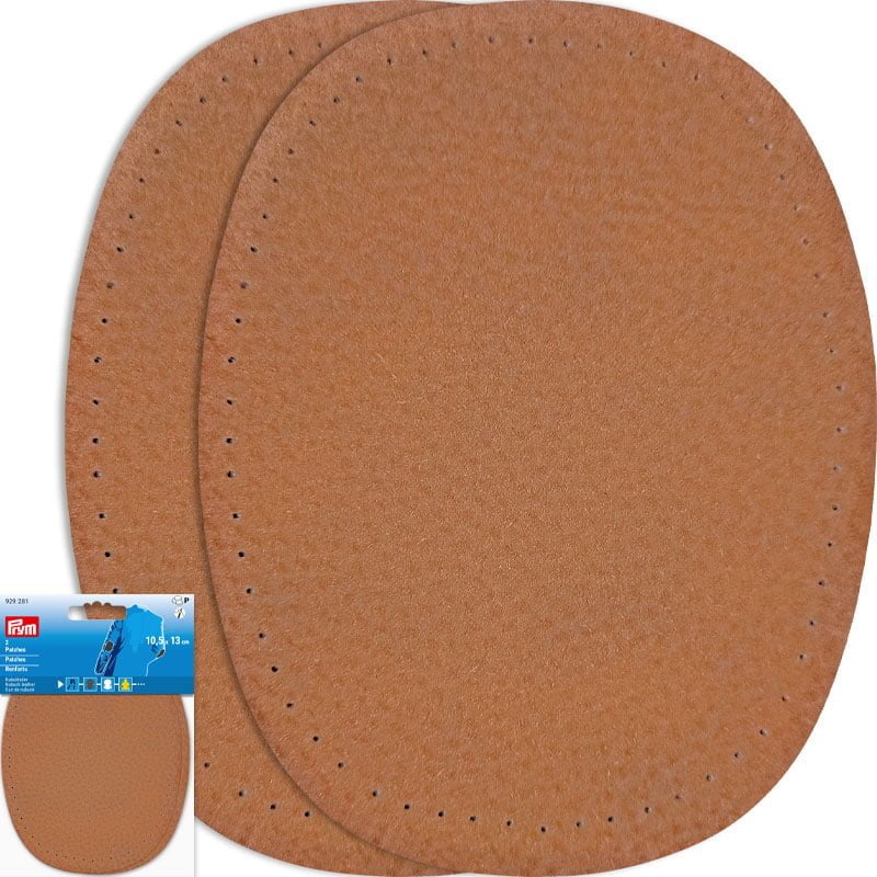 Ellenbogen-Flicken Nubukleder - Dicke 0,7 mm - Kamel