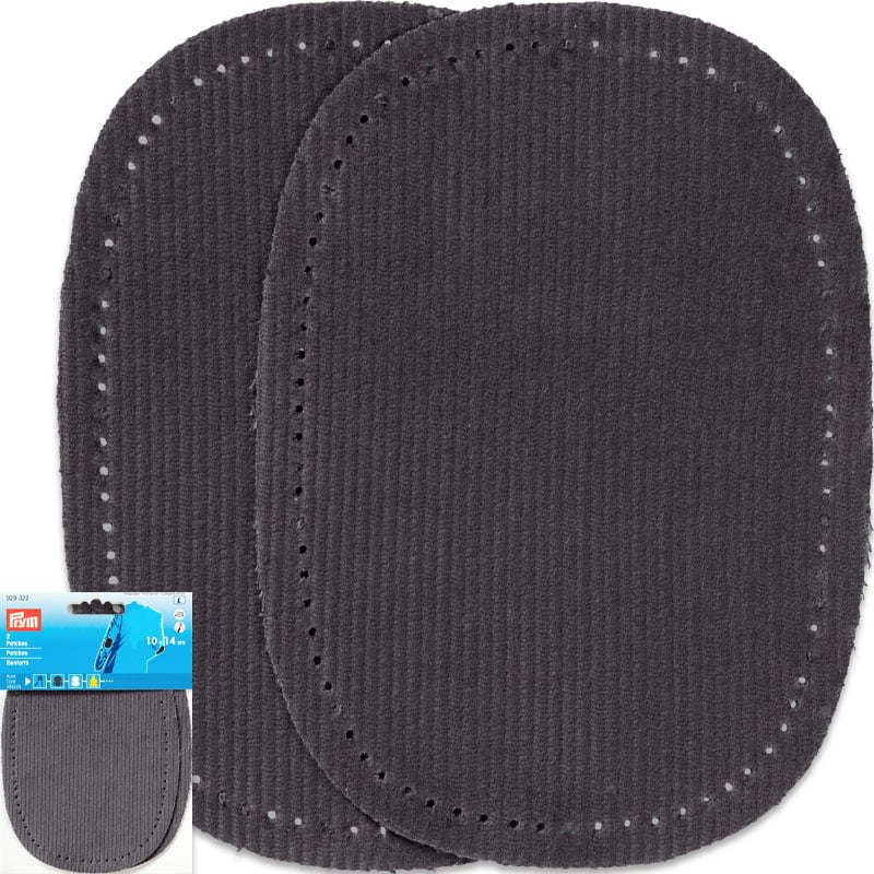 Ellenbogen-Flicken – Cord - Grau