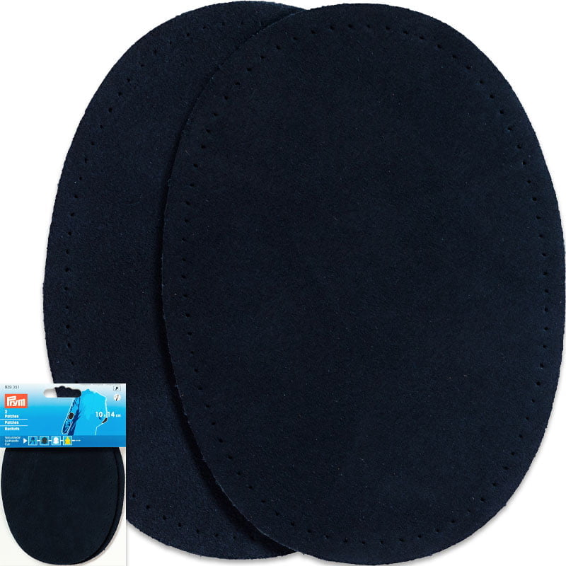 Ellenbogen-Flicken Wildleder - Dicke 1,6 mm - 10 x 14 cm , Marineblau