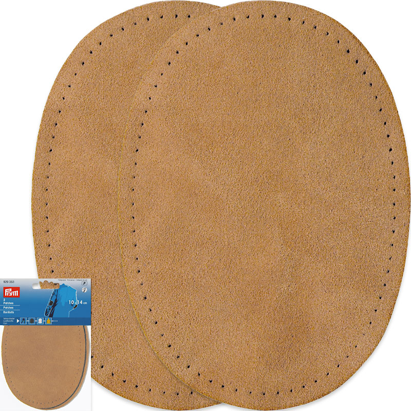 Ellenbogen-Flicken Wildleder - Dicke 1,6 mm - 10 x 14 cm , Kamel