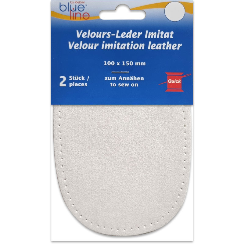 Ellenbogen-Flicken Kunst-Wildleder - Dicke 0,8 mm - Wollweiß