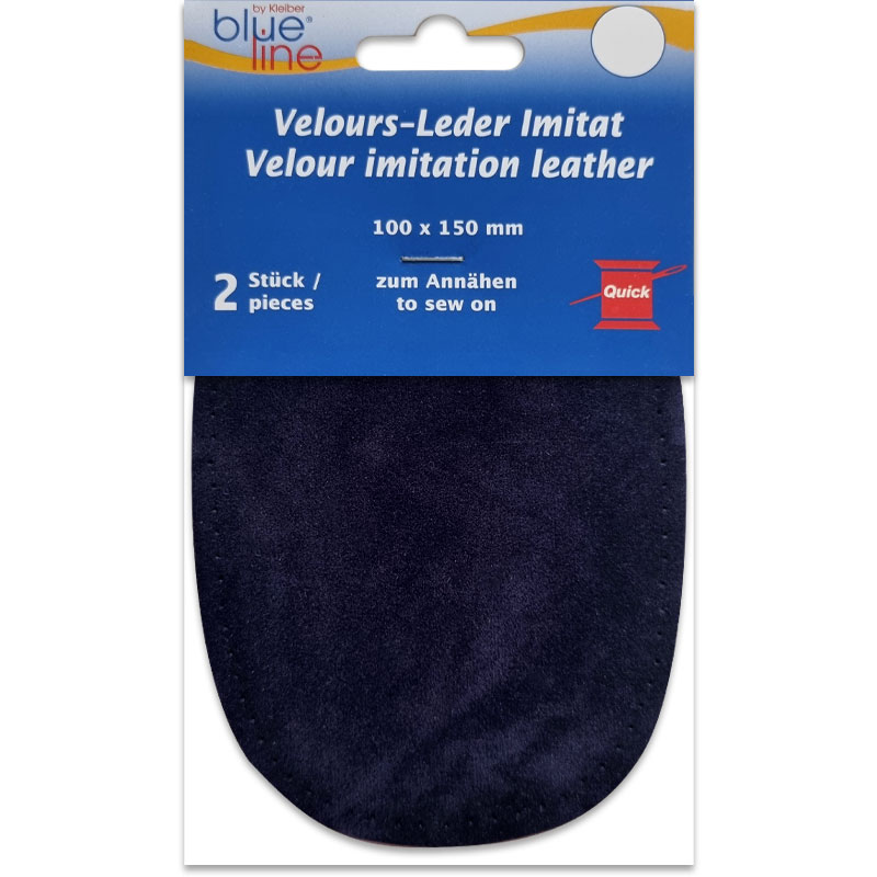 Ellenbogen-Flicken Kunst-Wildleder - Dicke 0,8 mm - Marineblau