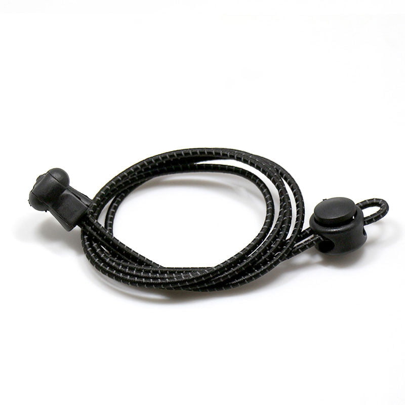 Reflektierende Schuhbänder – elastisch oder klassisch - Elastisch , Schwarz