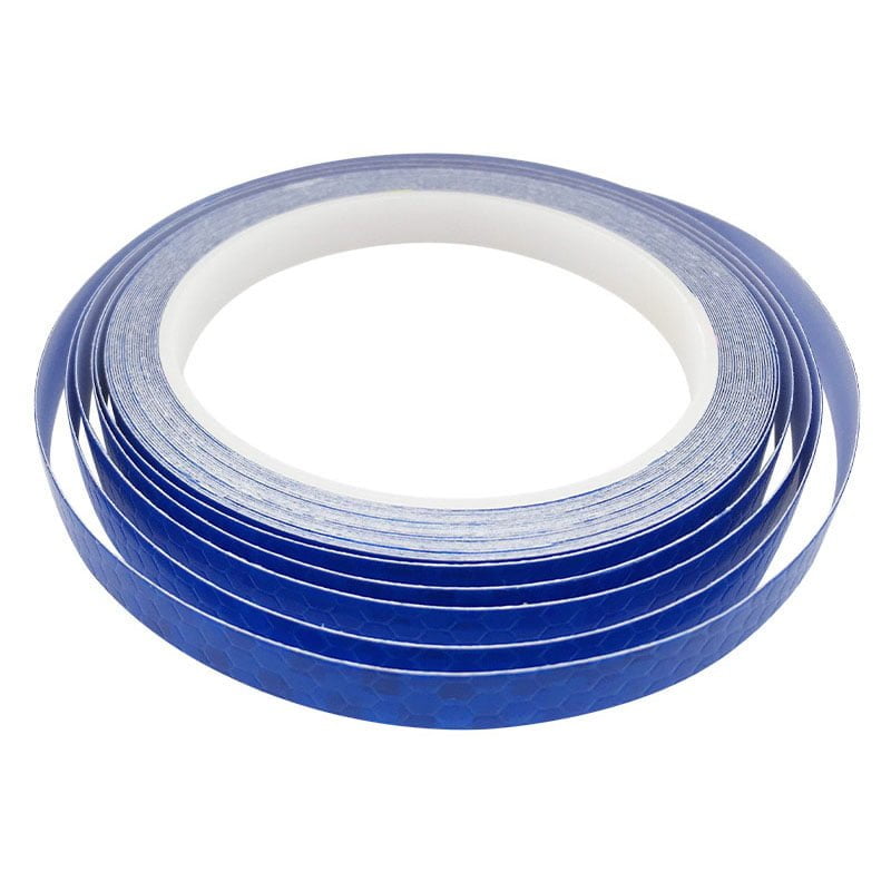 Reflektierendes Klebeband auf Rolle – für Fahrräder, Helme und Fahrzeuge - Blau