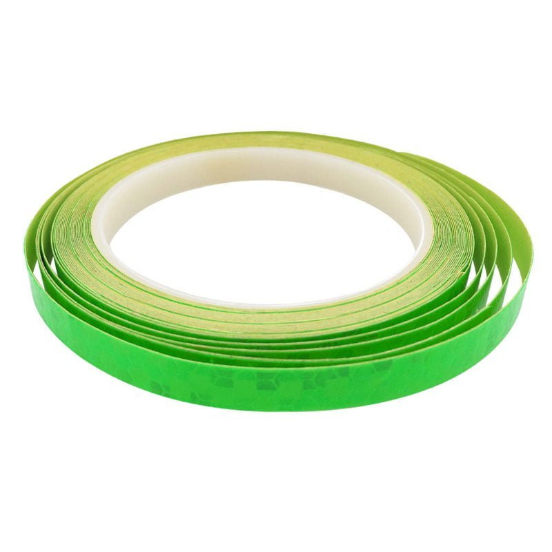Reflektierendes Klebeband auf Rolle – für Fahrräder, Helme und Fahrzeuge - Grün