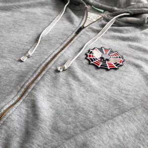 Alternative view of Totenkopf Spinnennetz - Bügelbild