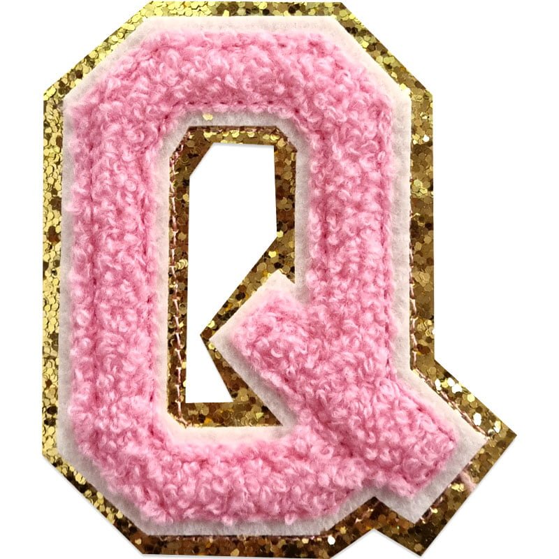 Buchstaben A-Z - Auswählen - Rosa/Gold , Q