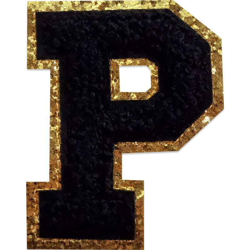 Buchstaben A-Z - Auswählen - Schwarz/Gold , P