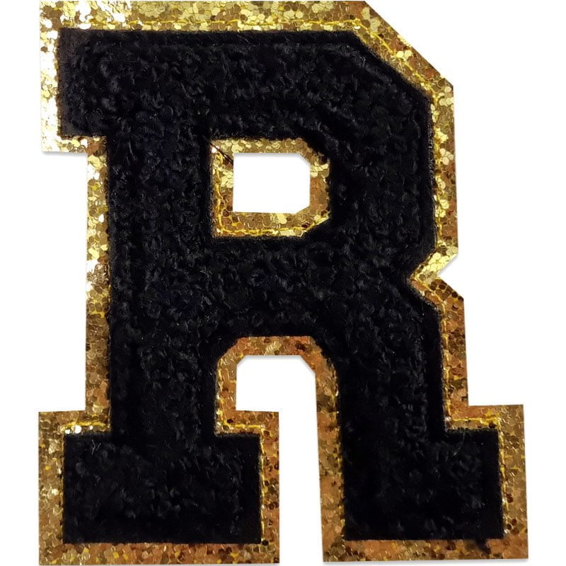 Buchstaben A-Z - Auswählen - Schwarz/Gold , R