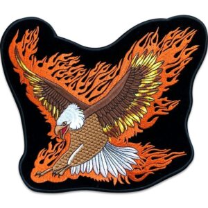 Alternative view of Flammender Adler - Bügelbild
