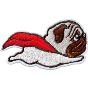 hund som flyger - strykbart tygmärke