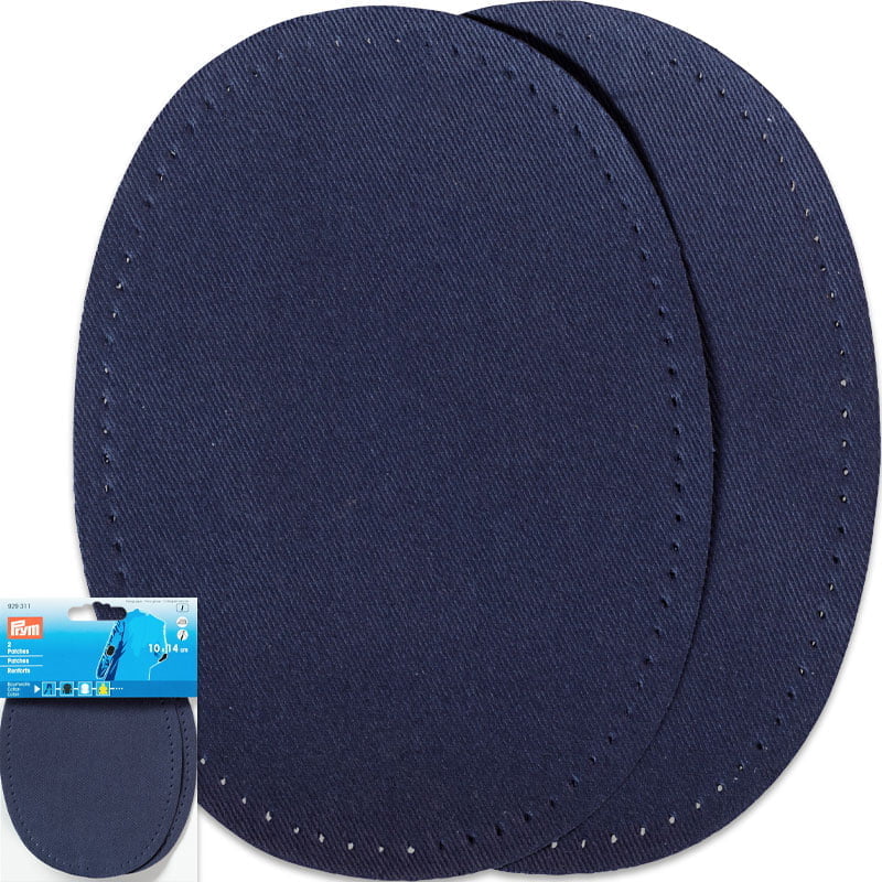 Ellenbogen-Flicken – Baumwolle - 10 x 14 cm , Marineblau