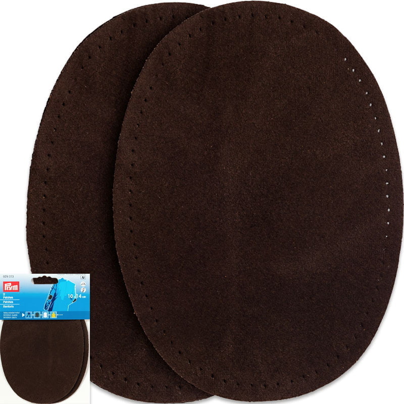 Ellenbogen-Flicken Velours - Dicke 0,75 mm - 10 x 14 cm , Dunkelbraun