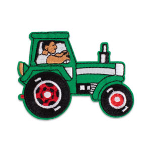 Grüner Traktor - Bügelbild