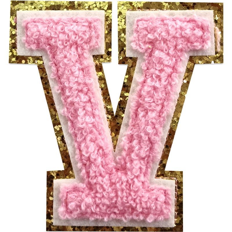 Buchstaben A-Z - Auswählen - Rosa/Gold , V
