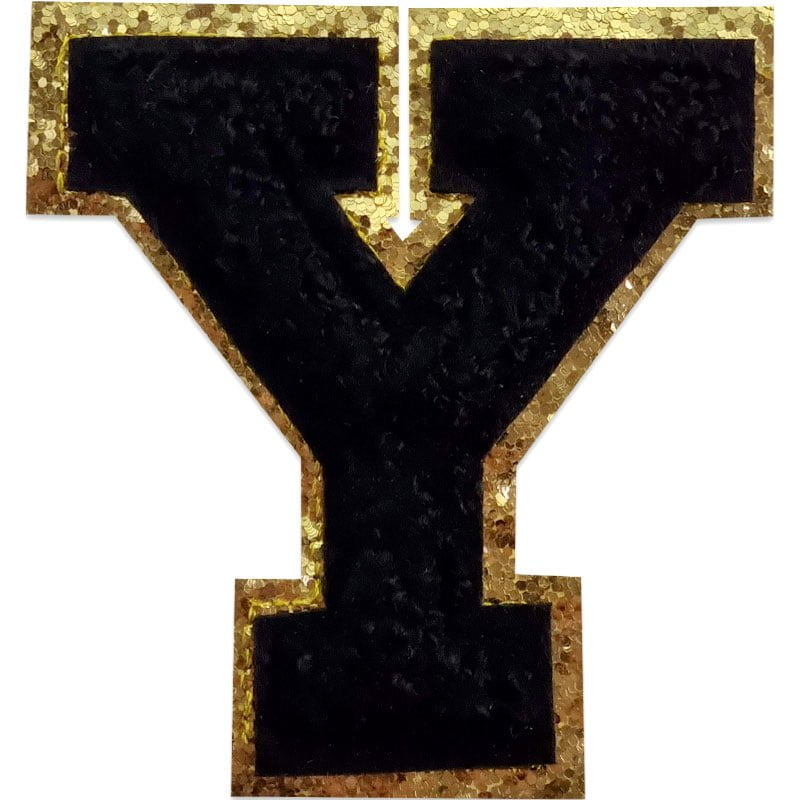 Buchstaben A-Z - Auswählen - Schwarz/Gold , Y