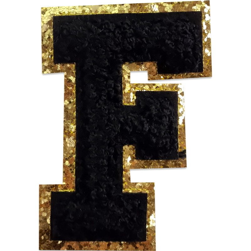 Buchstaben A-Z - Auswählen - Schwarz/Gold , F