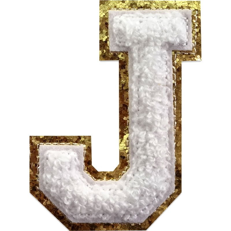 Buchstaben A-Z - Auswählen - Weiß/Gold , J