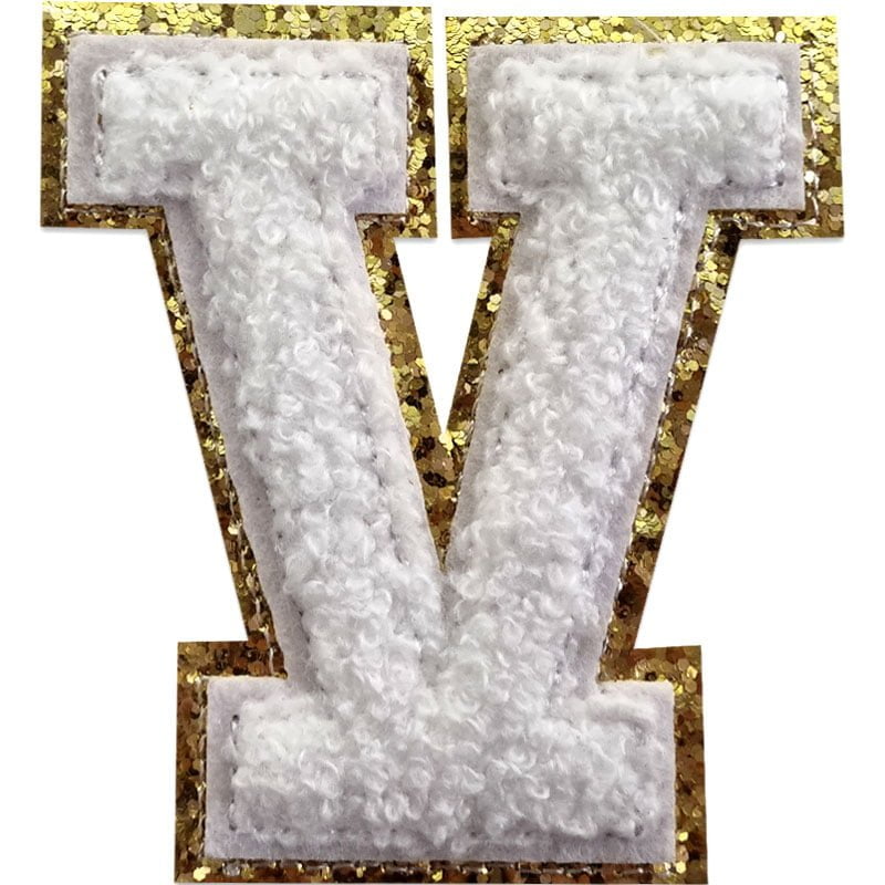 Buchstaben A-Z - Auswählen - Weiß/Gold , V