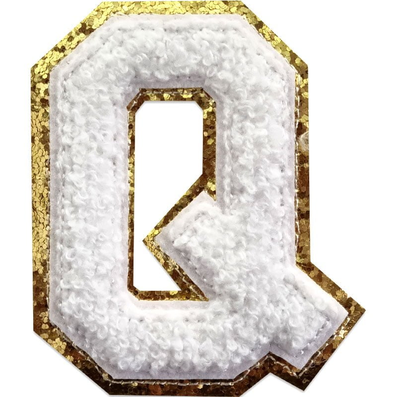 Buchstaben A-Z - Auswählen - Weiß/Gold , Q