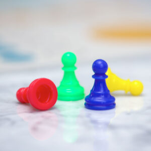 Ersatz-Spielfiguren für Brettspiele – 4 klassische Farben