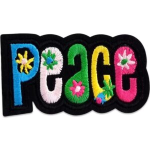 Schriftzug PEACE - Bügelbild