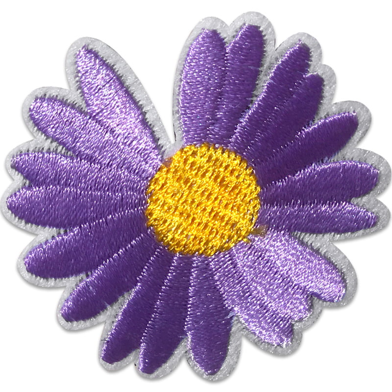 Blume Gerbera - Bügelbild - Lila