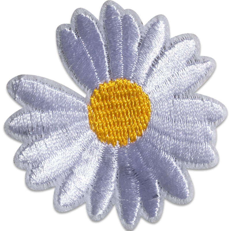 Blume Gerbera - Bügelbild - Weiß