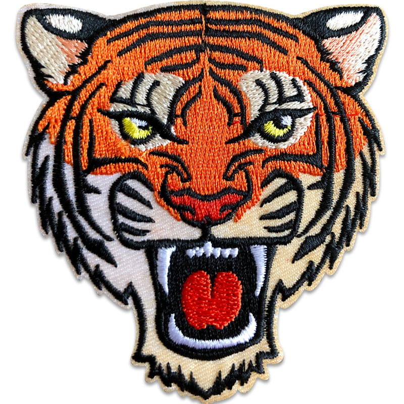 Fauchender Tiger - Bügelbild