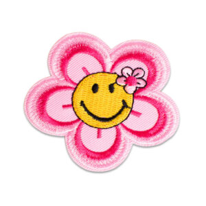 Smiley-Blume - Bügelbild