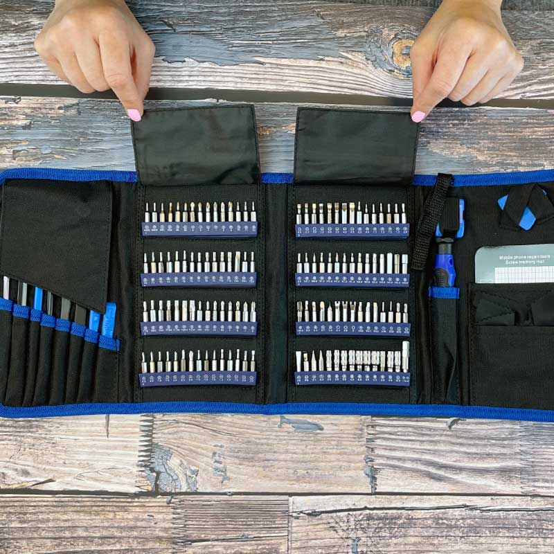 Präzisionsschraubendreher-Set für Elektronik – 142-teilig – Bild 8